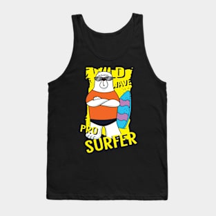 bear surfer cartoon Tank Top